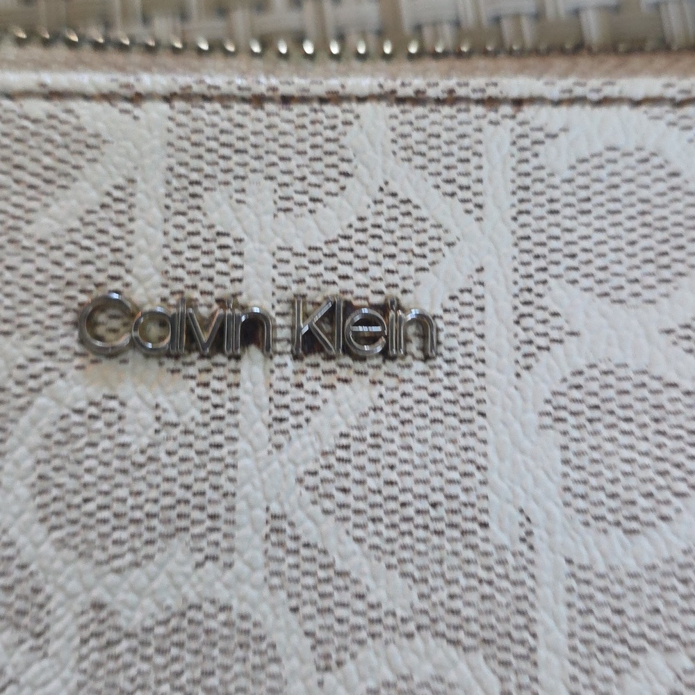 Calvin Klein Beige Logo Crossbody Bag - Picture 2 of 2